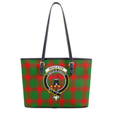 Middleton Modern Tartan Crest Leather Tote Bag